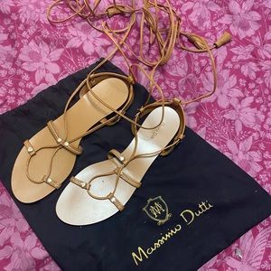 4️⃣5️⃣ Massimo Dutti Gladiator Sandals US 6 EU 37